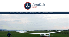 Desktop Screenshot of aeroclub-bihac.com